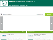 Tablet Screenshot of naturalmedicinebuyersguide.com